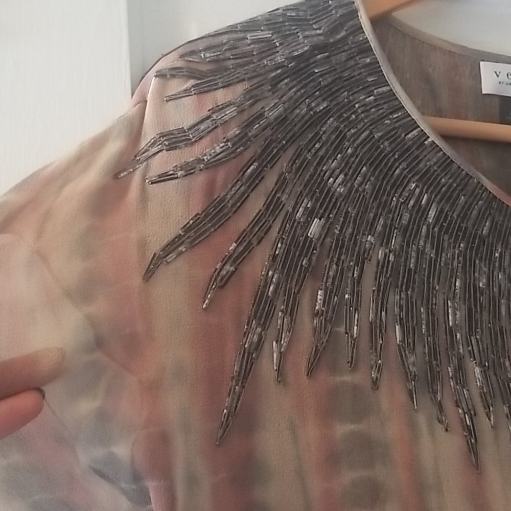 Anthropologie Beaded tie-dye Belia Dress - Picture 6 of 7